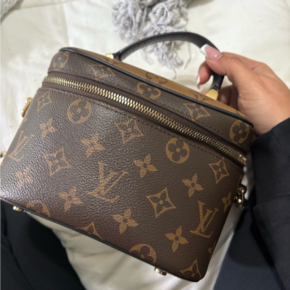 Louis Vuitton Brown Monogram Vanity Purse